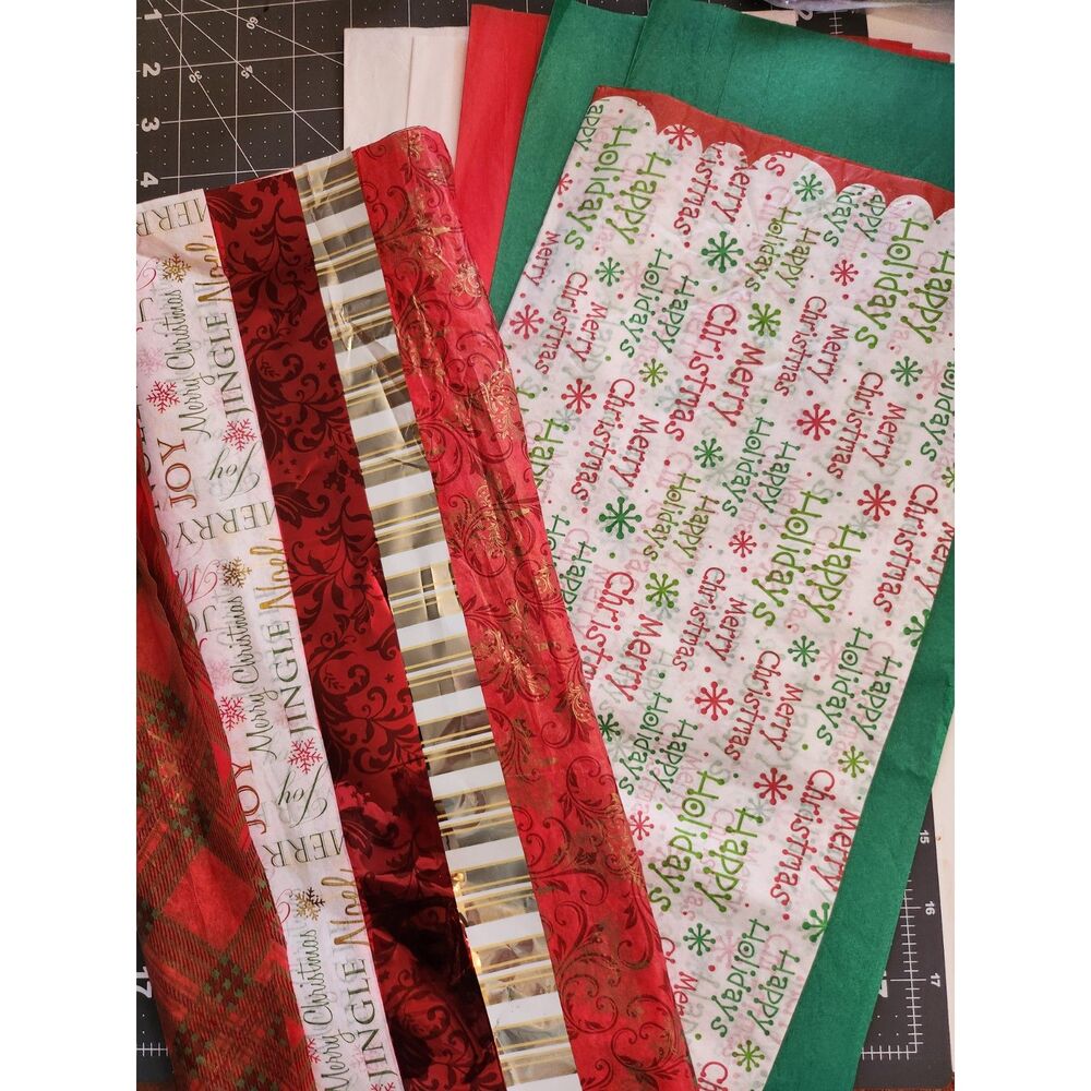 Assortment of Christmas Tissue Paper B22
